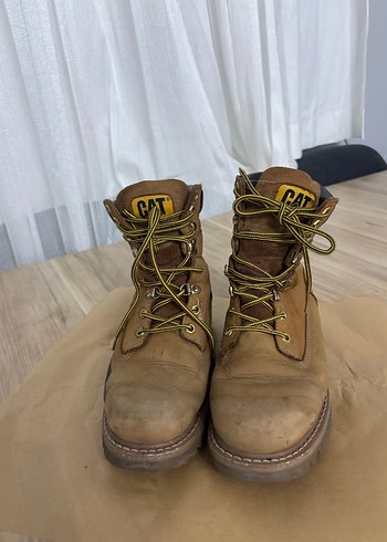 Cat Kahverengi Deri Kadın Botlar - Görsel 2