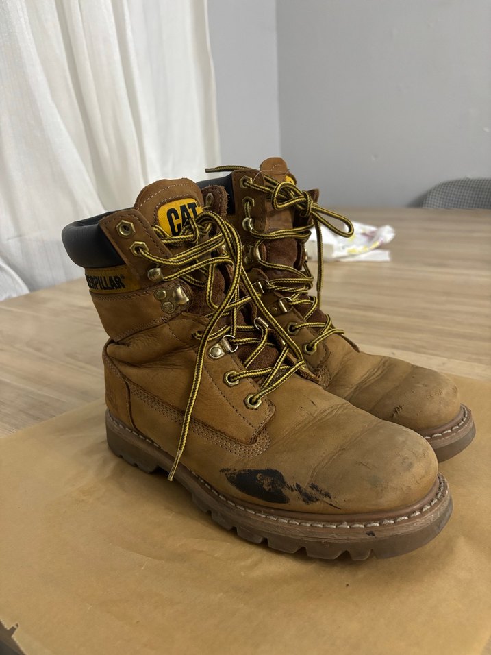 Cat Kahverengi Deri Kadın Botlar - Görsel 3