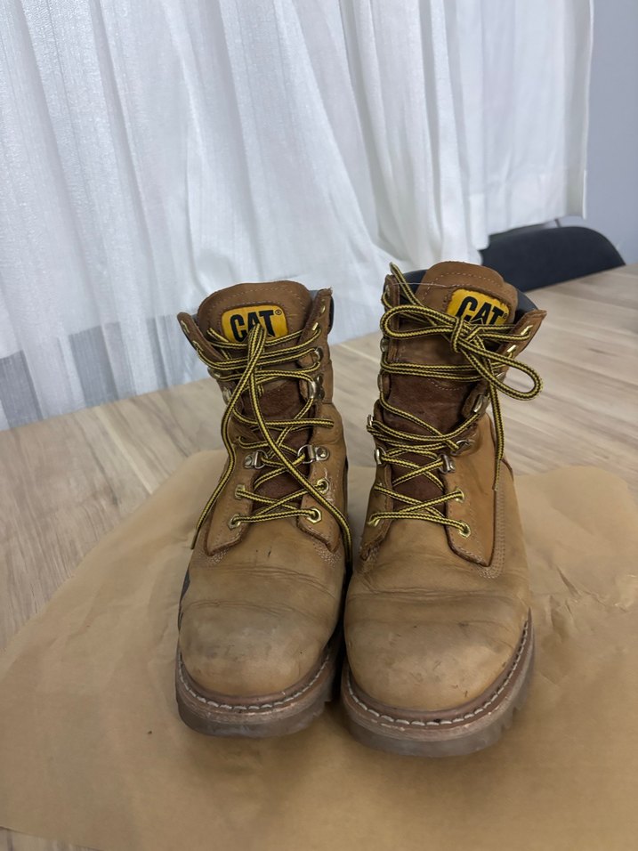 Cat Kahverengi Deri Kadın Botlar - Görsel 2