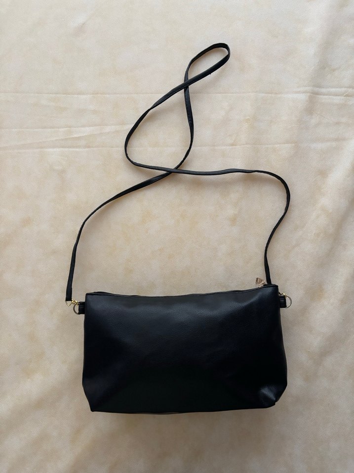Siyah Deri Kadın Çanta - Görsel 3