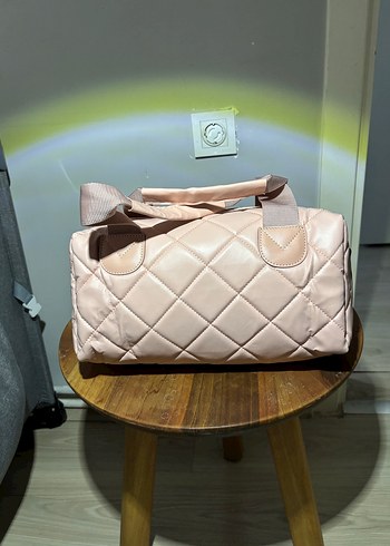 pudra  Kapitone Kadın Çanta - Görsel 3