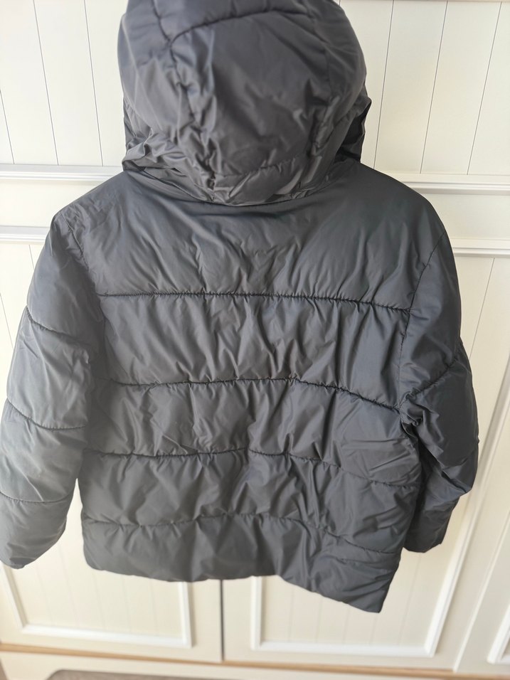 Siyah Erkek Çocuk Düğmeli Kaban - Görsel 3