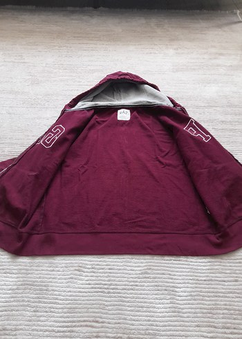 l Beden Bordo GAP Fermuarlı Sweatshirt
