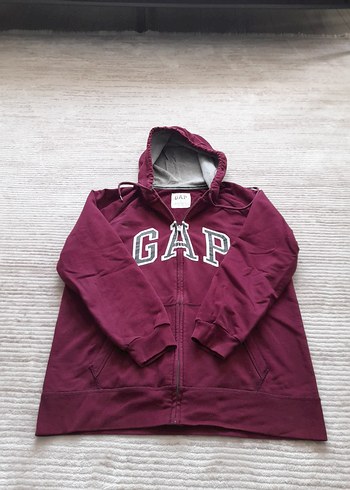 Gap Bordo GAP Fermuarlı Sweatshirt