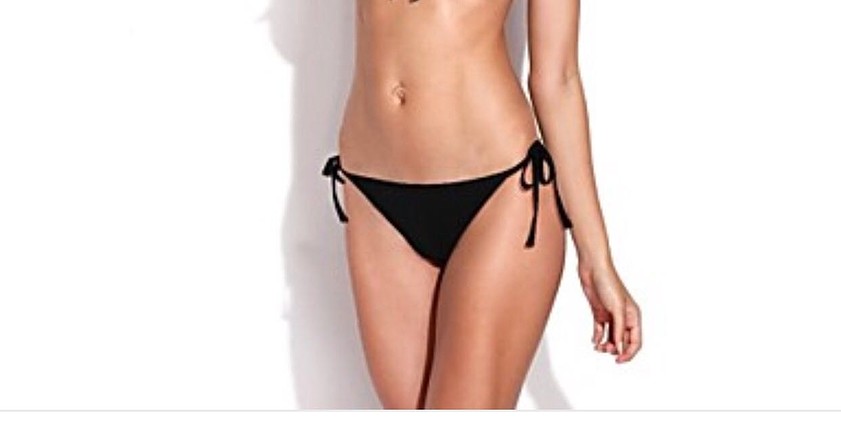 Koton Siyah koton marka bikini altı ipli 