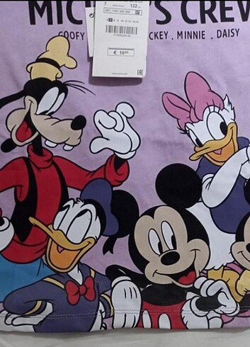 Zara ZARA MICKEYS CREW CROP TSHIRT
