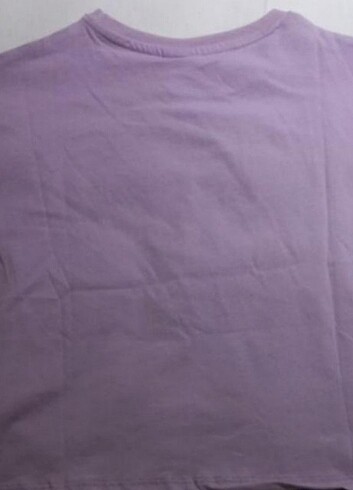 10 Yaş Beden mor Renk ZARA MICKEYS CREW CROP TSHIRT