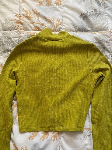 Bershka Fıstık yeşili crop