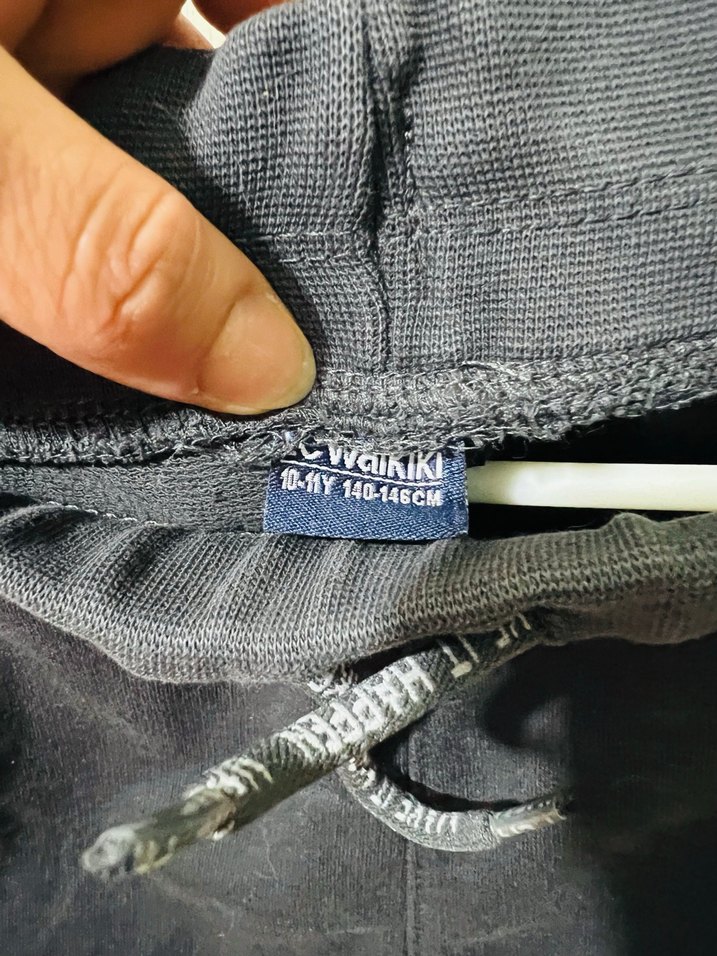 Kız Çocuk antrasit renk eşofman altı - Görsel 3