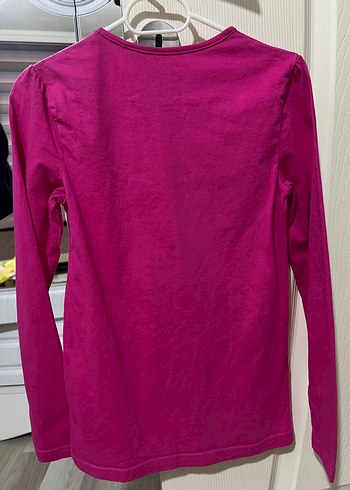 Kız Çocuk Uzun Kollu Pembe Tişört - Görsel 2