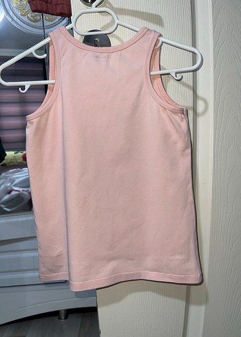 Kız Çocuk Pembe Fırfırlı Kolsuz Bluz - Görsel 2