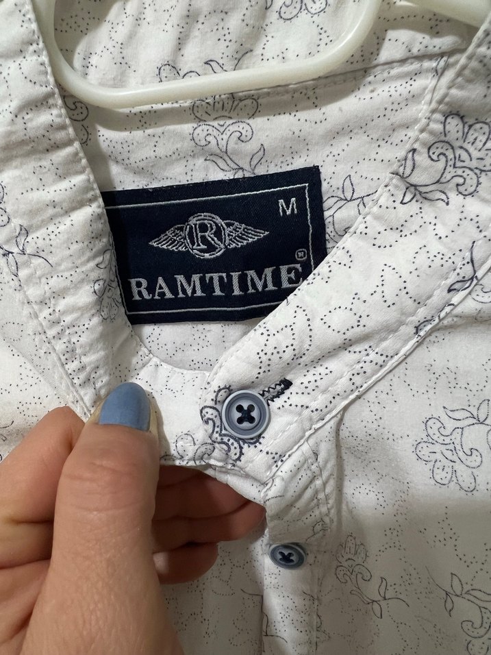 Bohem Tarz Gri Desenli Uzun Kollu Erkek Gömlek - Görsel 3