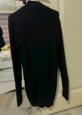 Siyah Balıkçı yaka İnce Triko Erkek Kazak - Görsel 2