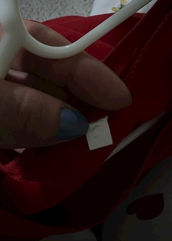 Kırmızı Kısa Kollu Salaş Kadın Tişört - Görsel 3