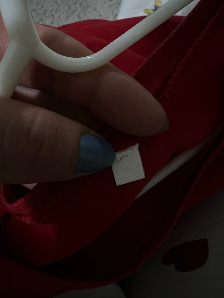 Kırmızı Kısa Kollu Salaş Kadın Tişört - Görsel 3