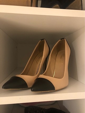 38 Beden Stiletto siyah ten tengi