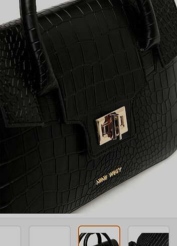  Beden siyah Renk Nine West çanta 