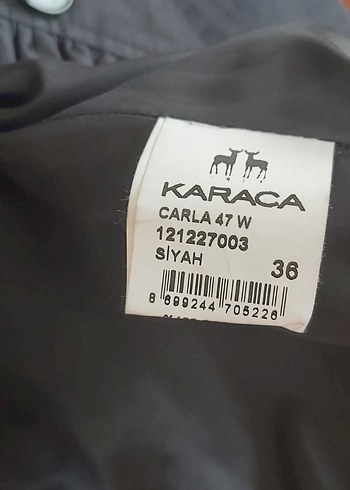 Kadın Siyah Midi Ceket Fırfırlı - Görsel 2