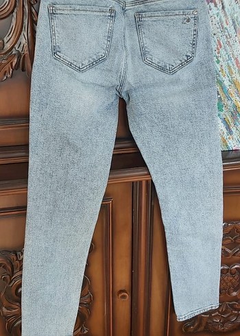 Mavi cok acik mavi Kadın Denim Pantolon - Görsel 3