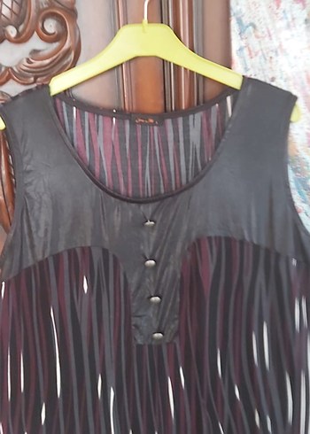 Bisiklet yaka Yaka, midi elbise - Görsel 3