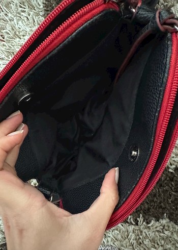 Nine West Siyah Deri Fermuarlı Kadın Çanta - Görsel 6