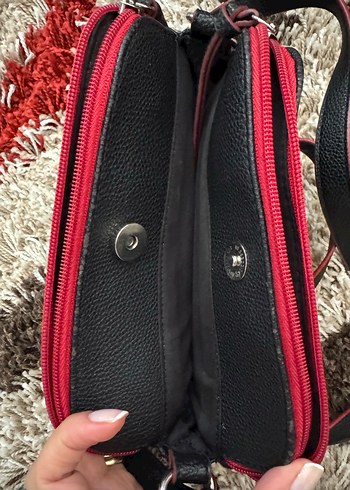 Nine West Siyah Deri Fermuarlı Kadın Çanta - Görsel 5