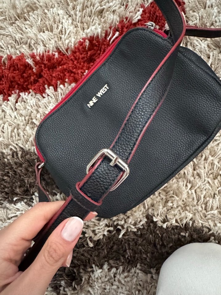 Nine West Siyah Deri Fermuarlı Kadın Çanta - Görsel 2