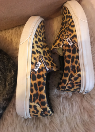 38 Beden Vans sneakar leopar desenli