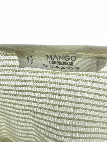 s Beden beyaz Renk Mango Bluz %70 İndirimli.