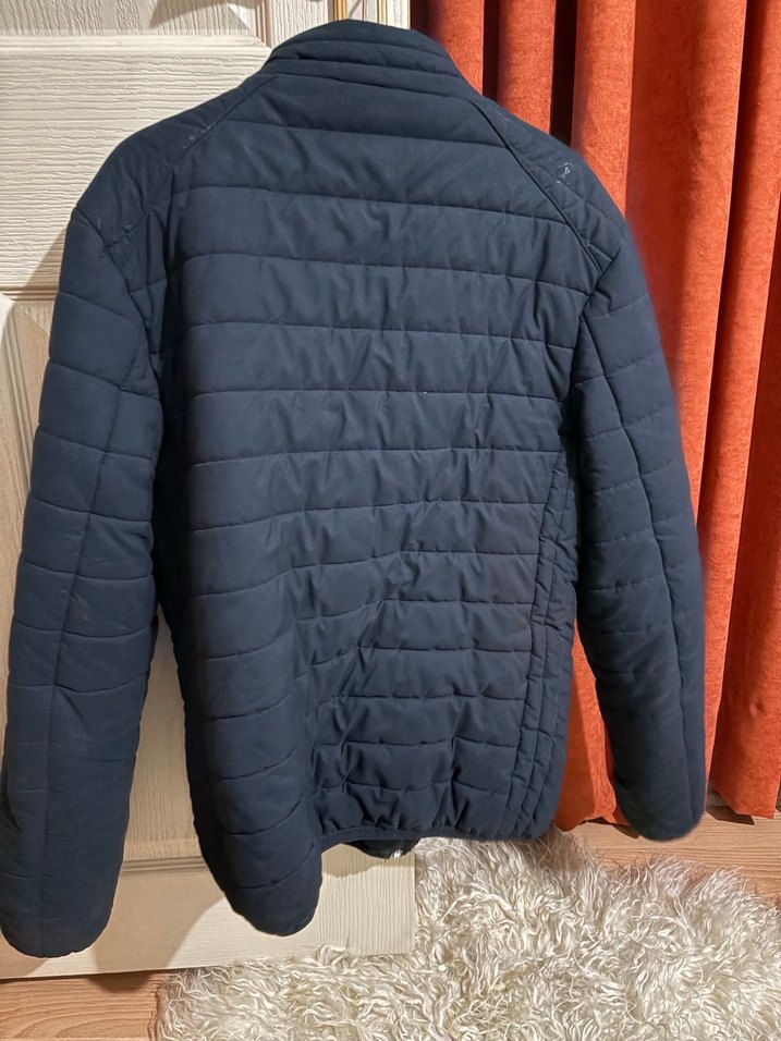 Fermuarlı lacivert Erkek Günlük Mont - Görsel 2