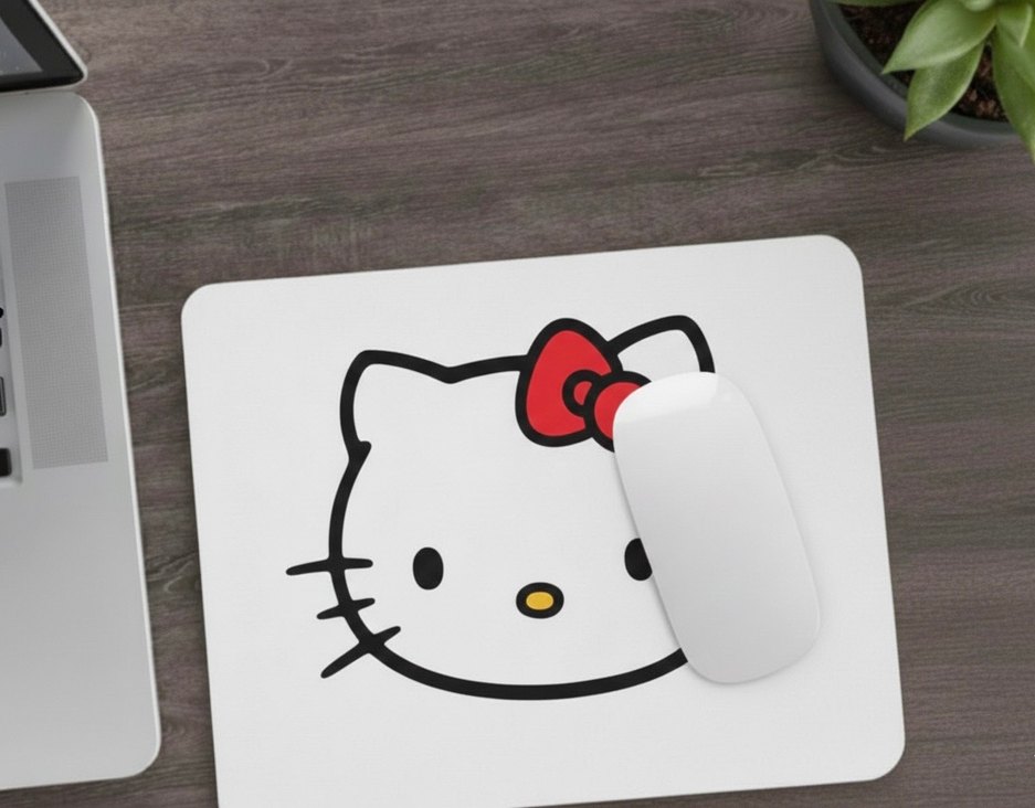 Aesthetic Mouse Pad | Hello Kitty Tasarım | Kişiye Özel | 19x24 - Görsel 2