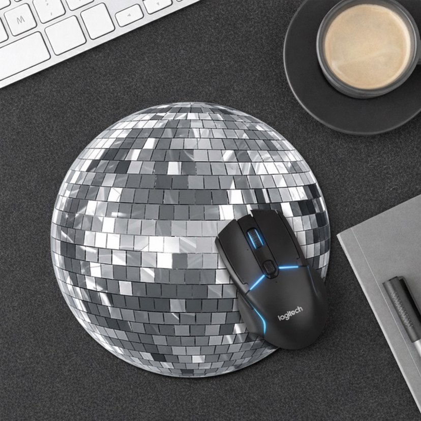 Disko topu tasarımlı mouse pad - Görsel 2