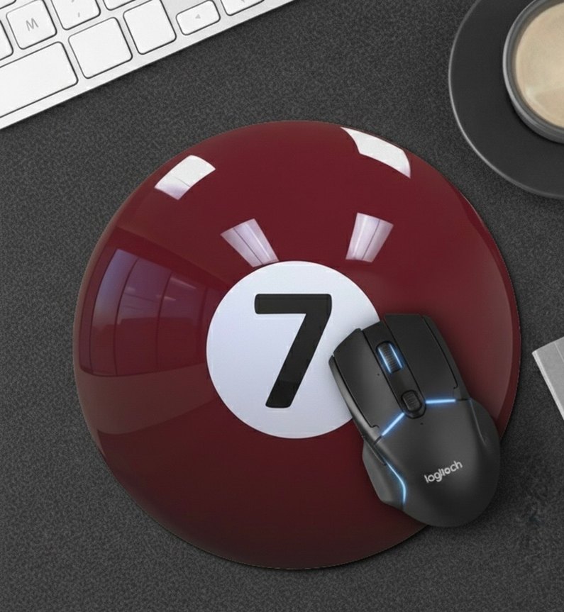 Bilardo topu Tasarımlı Mouse Pad - Görsel 2