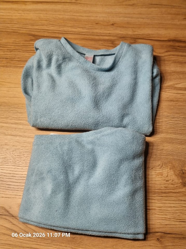 petrol yeşili pijama takımı - Görsel 4