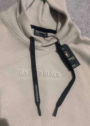 Gri Kapüşonlu Sweatshirt - Görsel 3