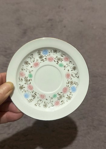 Pastel Çiçek Desenli Fincan Takımı 6 adet fincan ve tabak - Görsel 3