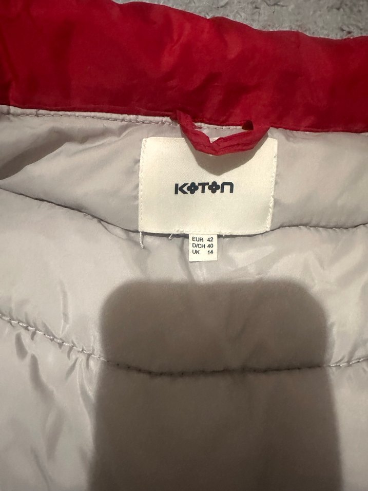 Kırmızı Kadın  Mont - Görsel 4