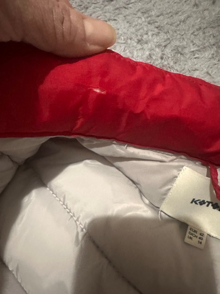 Kırmızı Kadın  Mont - Görsel 5