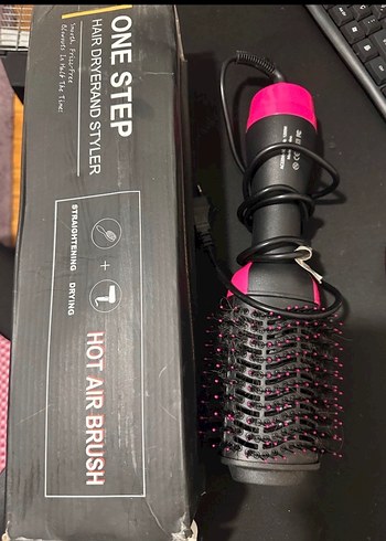 Pembe Renkli Saç Şekillendirici Fırça - Görsel 2