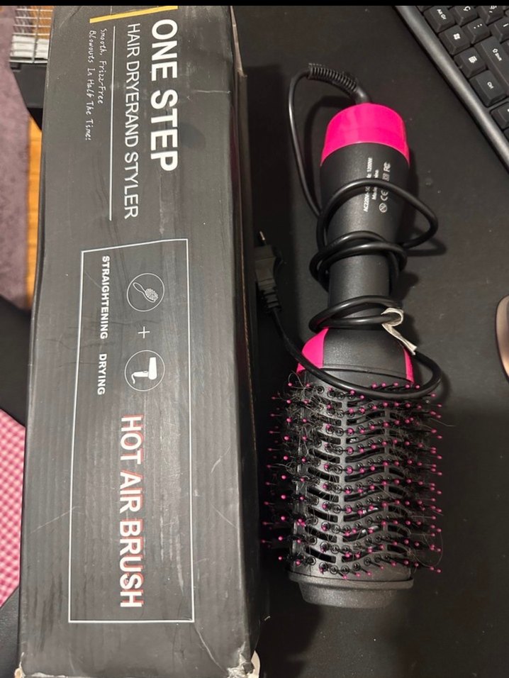 Pembe Renkli Saç Şekillendirici Fırça - Görsel 2