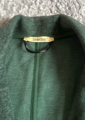 Streetbox markalı tek Düğmeli Yeşil Kadın Blazer Ceket - Görsel 2