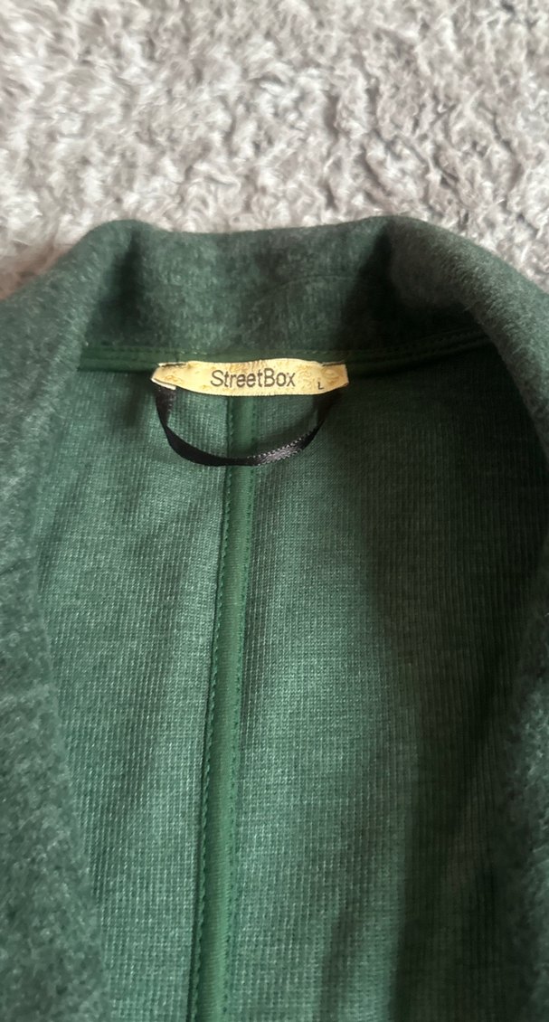 Streetbox markalı tek Düğmeli Yeşil Kadın Blazer Ceket - Görsel 2