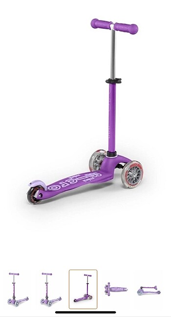 Diğer Mini micro deluxe purple scooter