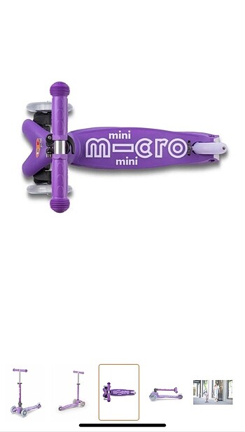 Beden Mini micro deluxe purple scooter