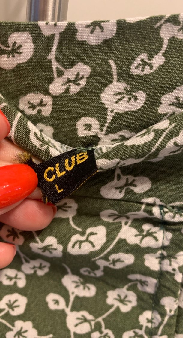 Yeşil Desenli Bohem Midi Hamile Etek - Görsel 3