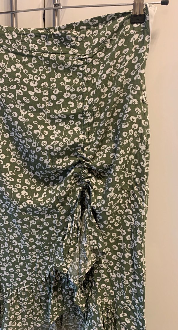 Yeşil Desenli Bohem Midi Hamile Etek - Görsel 2