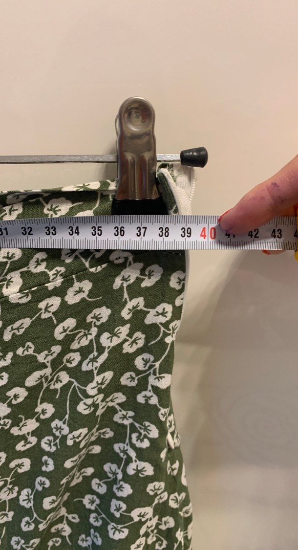 Yeşil Desenli Bohem Midi Hamile Etek - Görsel 4