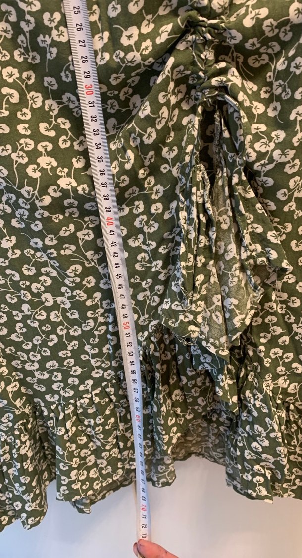 Yeşil Desenli Bohem Midi Hamile Etek - Görsel 5