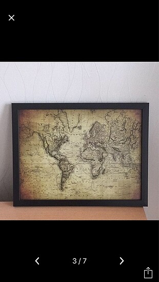 Dünya tablosu dünya haritası