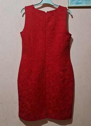 42 Beden kırmızı Renk #kırmızı elbise